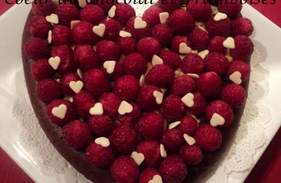 Coeur au Chocolat et Framboises