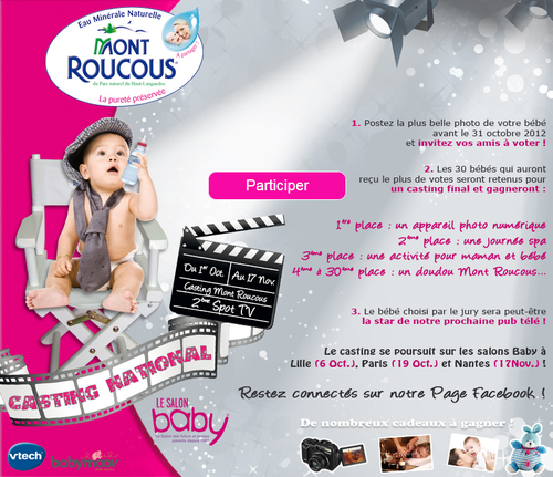 L Info Du Jour Casting National Mont Roucous Postez Votre Plus Belle Photo De Bebe Des Maintenant Papa Online