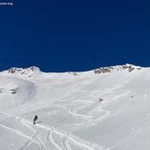 Avalanche Lauzière - Cheval Noir, secteur Pic du Rognolet, Pic du Rognolet par Montartier et facette sud (est)