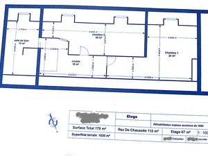 Plans RDC + Etage de la maison