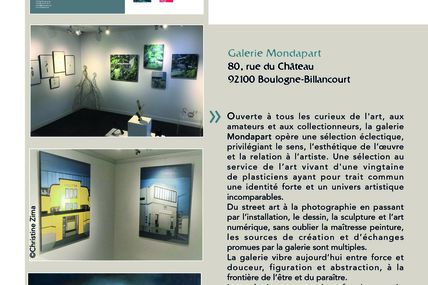 "Art is all you need" à la Galerie Mondapart de Boulogne-Billancourt