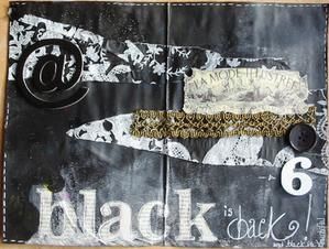 Art journal "les couleurs de la vie" : le noir