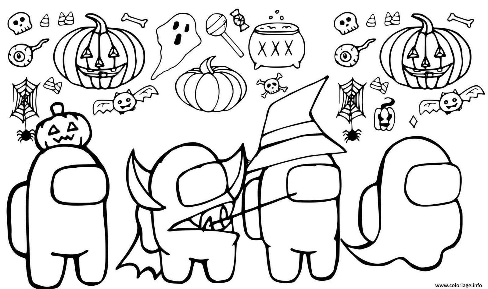 Dessin Among Us Impostor à Imprimer 50 Coloriages d'Among Us #2 [Coloriage][Activité][Élémentaire] - Le Bazar  du Lion