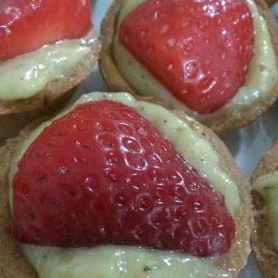 Tartelette fraise/crème de pistache