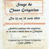 Stage de chant grégorien à Guérande...