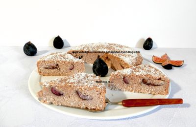 Gâteau aux figues d'après Philippe Conticini : sans gluten, sans sucre ajouté, sans lactose 