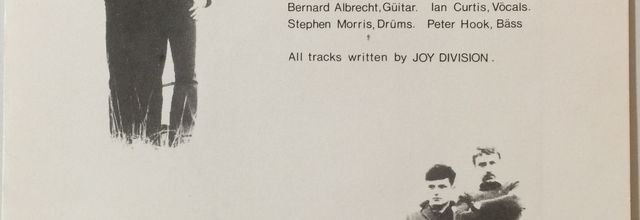 Dos de la pochette, An ideal for living de Joy Division