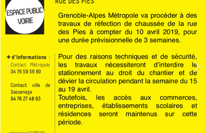 Travaux de la Métropole