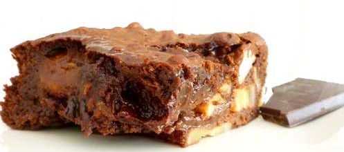 Brownie à la banane, noix et beurre demi sel