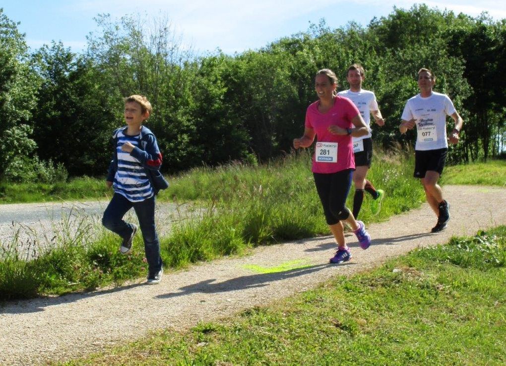 sur le parcours et à l'arrivée