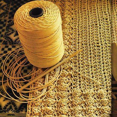 Le tapis tout net en ficelle 