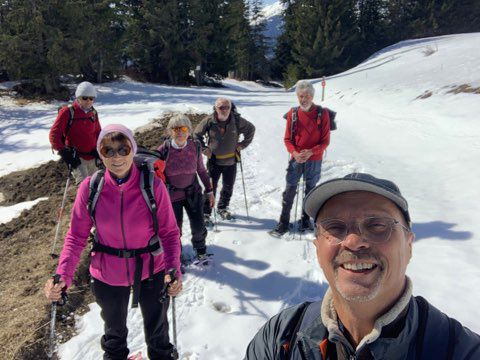 Sur le haut quelques centimètres de neige.