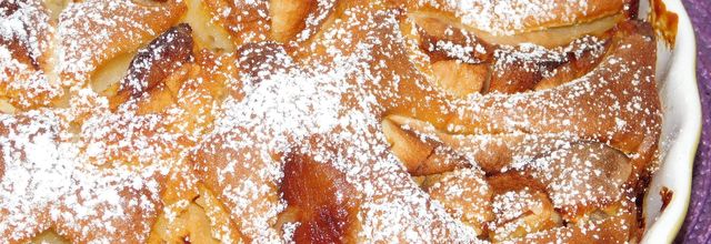 Tarte suisse aux pommes.