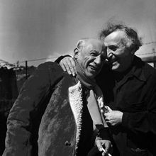 Picasso et Chagall 1955 (Photo Philippe Halsman)