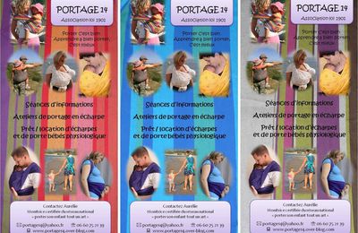 Nouveaux flyers pour l'association portage 14