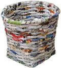 Pratique - Comment tresser un panier avec du papier journal, vannerie de papier, recup
