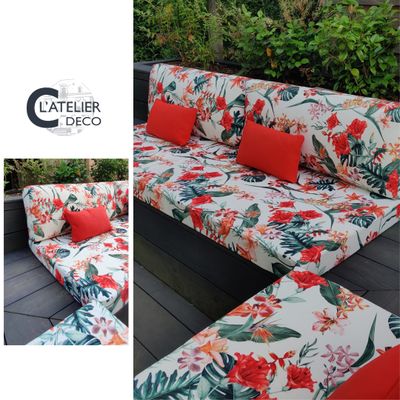 Une banquette de terrasse sur mesure à Saint-Germain-en-Laye