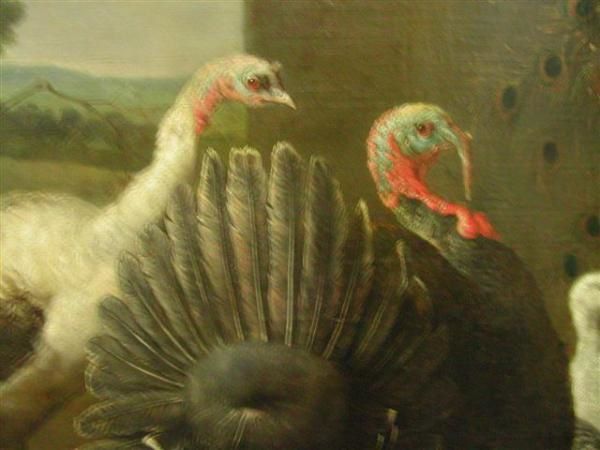 Painting showing birds at the &quot;Mus&eacute;e du Louvre&quot;