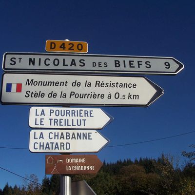  les maquis des bois noirs (3ème partie) : stèles et plaques commémoratives