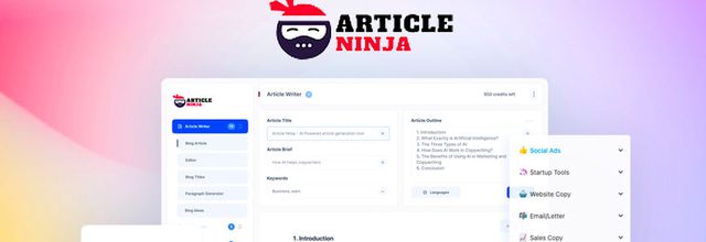 Automate your SEO content creation with ArticleNinja