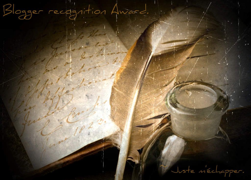 Blogger Recognition Award.