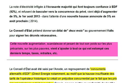 Tarifs EDF (suite et pas fin)