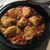 Tajine de poulet / 3 riz / tomates / pistaches / raisins