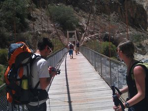 Les paysages dans la partie basse du Canyon de Colca