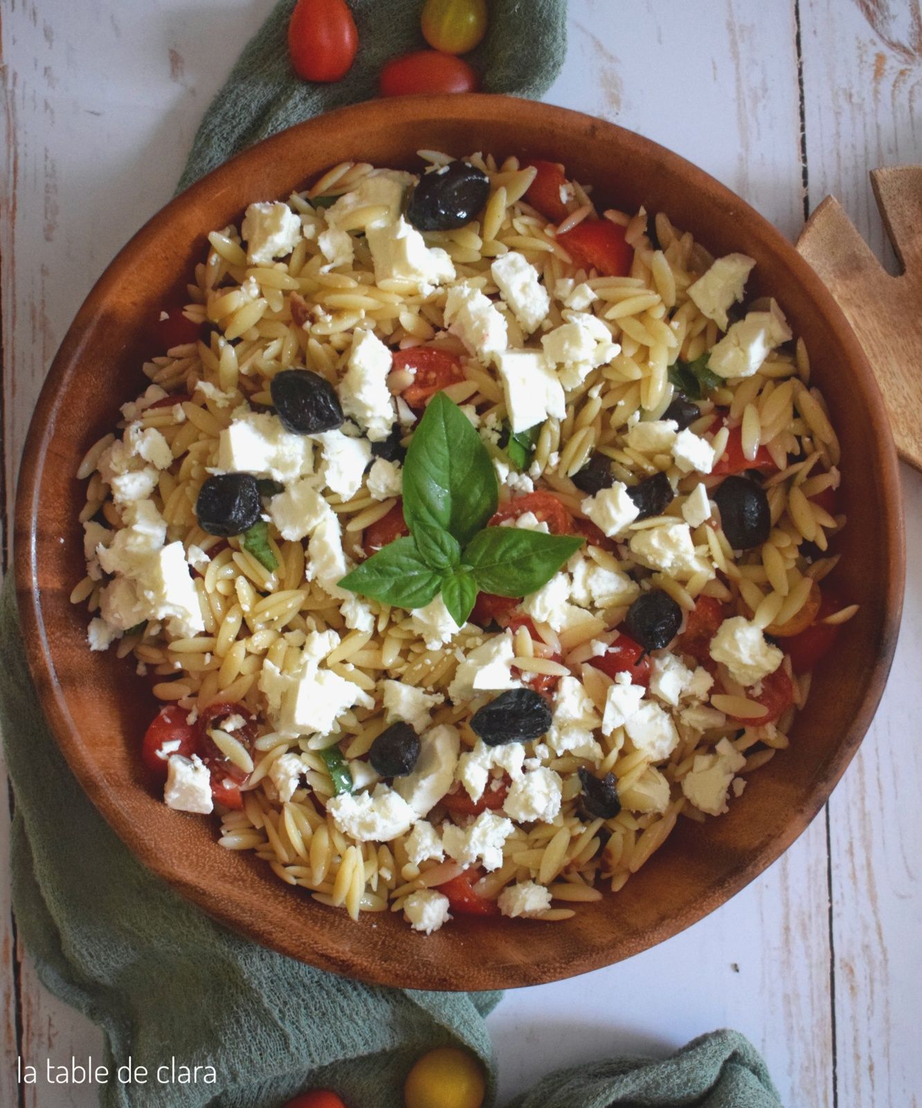 Salade d'orzo façon grecque
