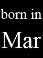 born in march