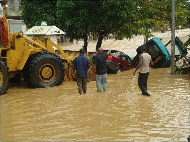 Images des innondations à Abidjan Juin 2010
