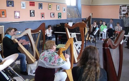 Reportage photo sur l'audition de ma classe de harpe de Syrinx!