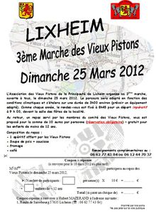 Marche des Vieux Pistons le 25 mars 2012