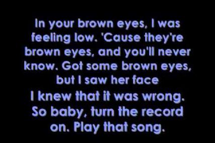 Lady Gaga - Brown Eyes - Lyrics on screen