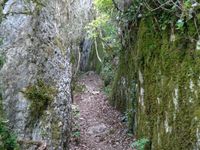 Le passage impressionnant de la Rochetaillée.