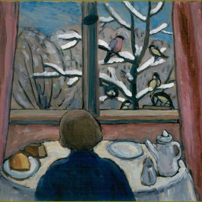 Femme et oiseau en peinture -   Gabriele Münter (1877-1962) 
