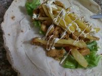 Shawarma d'escalope de dinde- Sandwich shawarma fait maison