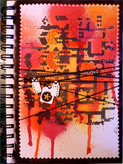Abstract journal page