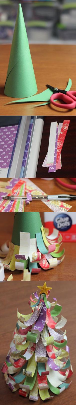 Paper Scrap Christmas Tree