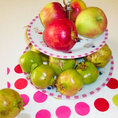Récolte d'automne et desserts aux pommes