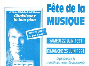 Isabelle AUBRET à la fête de la musique à Algrange, en 1991