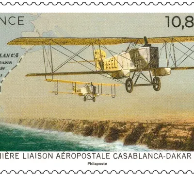 Première liaison aéropostale Casablanca-Dakar. 