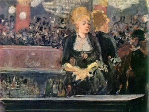 E Manet « Un bar au Folies-bergère », étude et version définitive, 1881-1882