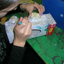 Un atelier d'arts plastiques à Grenoble