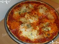 Pizza fine, croquante et express