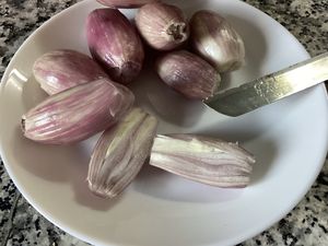 Petites tatins d’échalotes au thym 