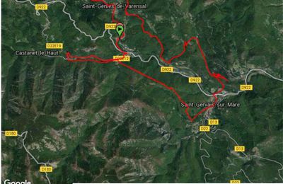 Les parcours de la RandoVTT 2016