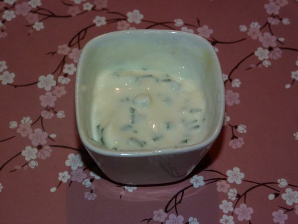 Sauce au fromage blanc et sirop de safran