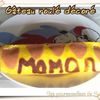 Gâteau roulé à la confiture - décor fête des mères