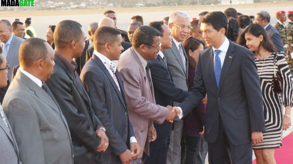 Second retour des Seychelles du Président de la Transition, Andry Rajoelina, où il a encore rencontré l'ancien président Ravalomanana. Photos: Harilala Randrianarison